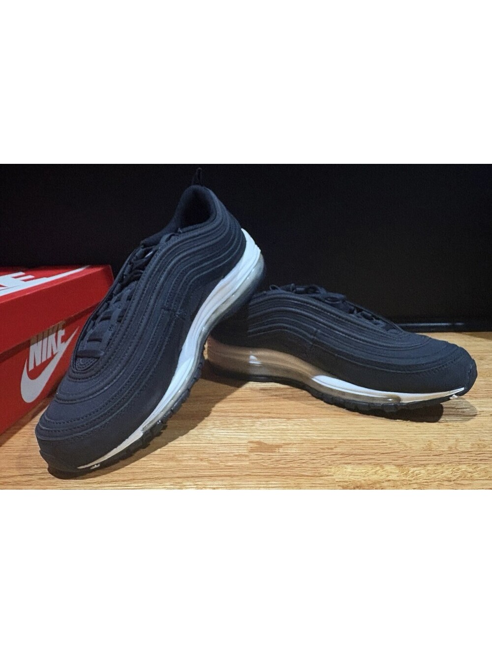 Nike Air Max 97 SE Off Noir DQ8574-001 Black Mesh Men's Sneakers Size 9.5